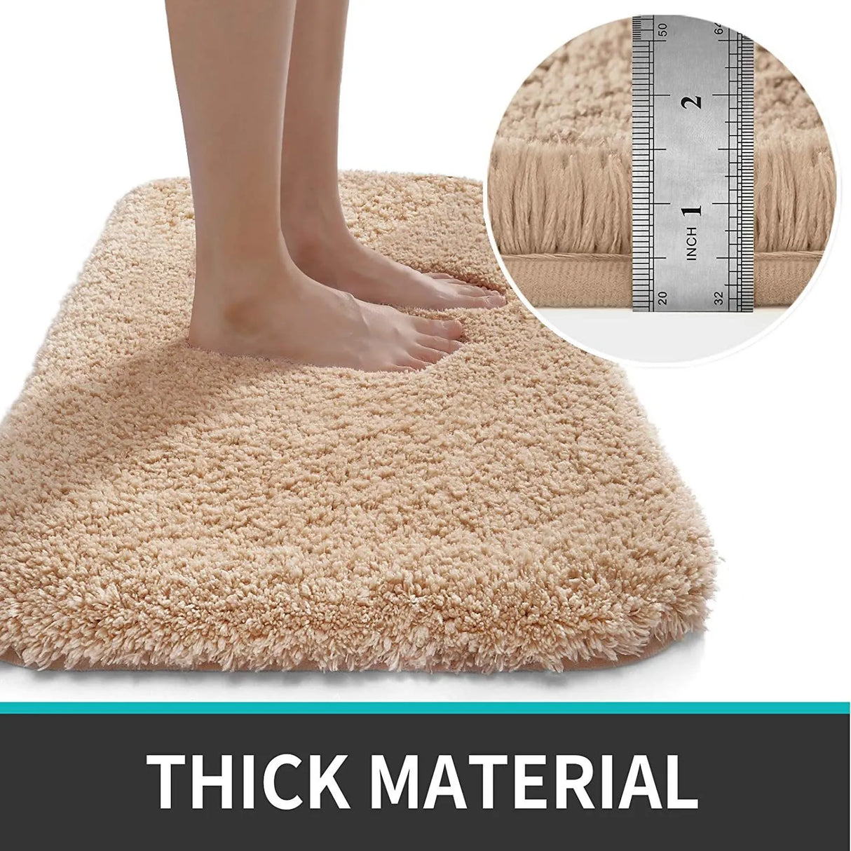 Royaleva Super Thick Luxury Bathroom Rug - Ultra-Plush Comfort för Dina Fötter Carvallo