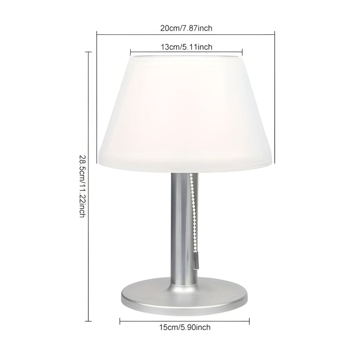 ClassicGlow Lampa - Traditionell Solarbordslampa Carvallo