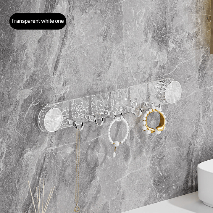 Platsbesparande sugkrokar – 5 hopfällbara justerbara vägghängare, ingen borrning behövs MILA Sverige