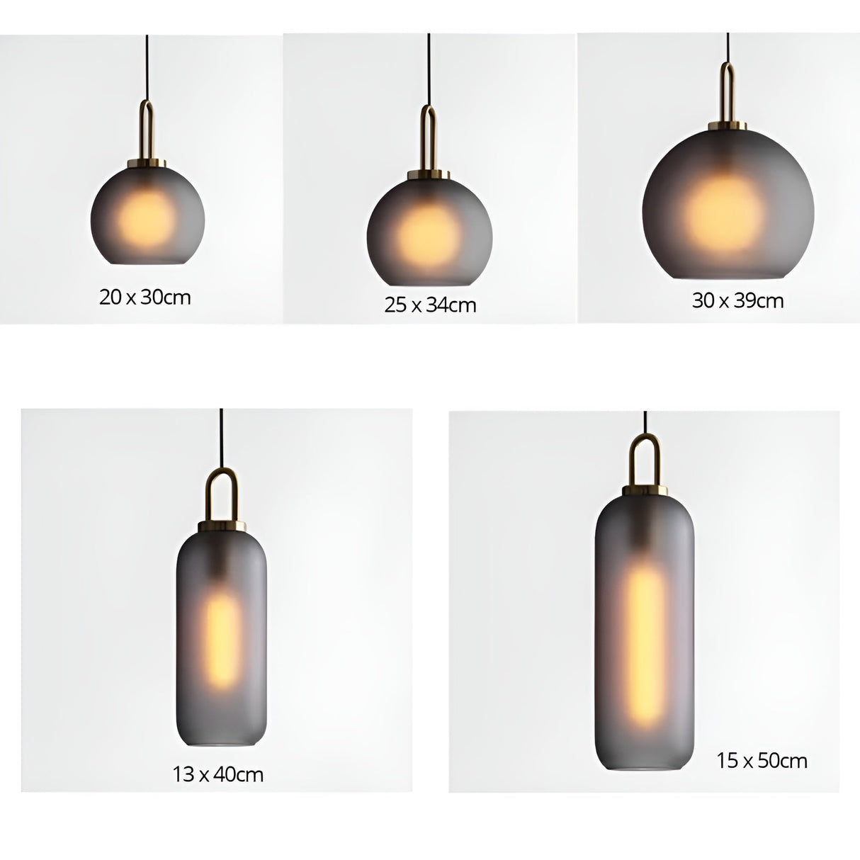 CrystalHue Light - Nordisk glaskula pendellampa Carvallo