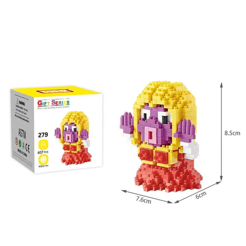 Poke Karaktärs Nanoblocks Anime Byggklossar-Byggsats-BB-Jynx-Hemnix