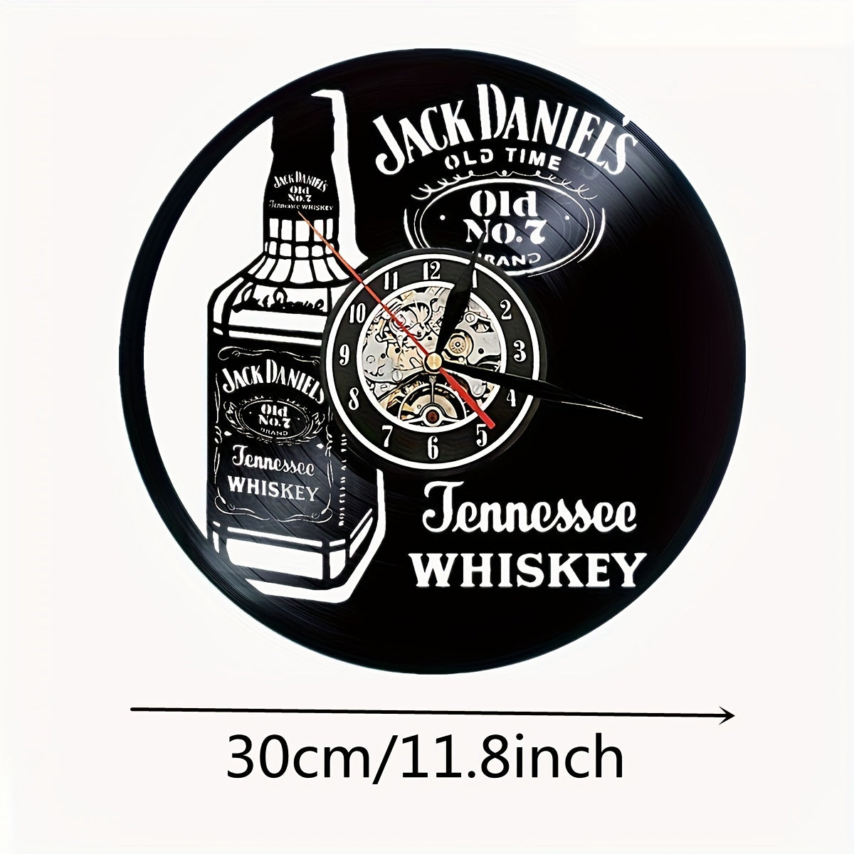 Vinylskivor Väckarklocka - Whisky Tema, Stil, För Vardagsrum och Kontorsinredning Carvallo