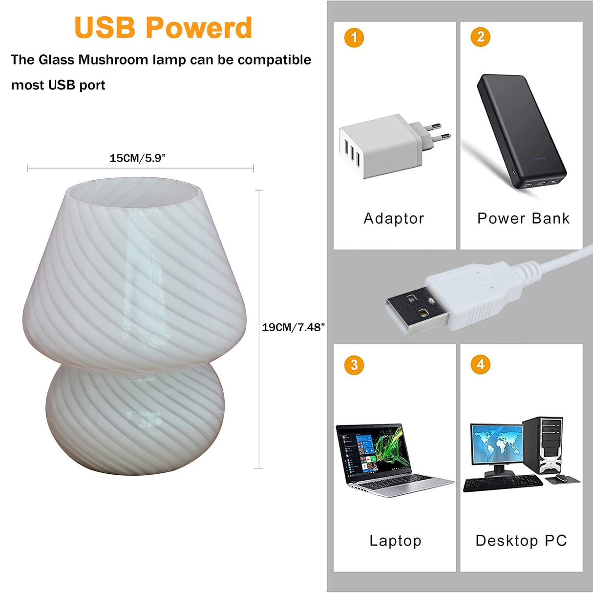 Randig Bordslampa - Atmosfärisk och Tidlös Design Carvallo