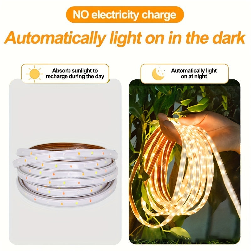 Carvallo Flexibel Solig LED-Ljusslang med fjärrkontroll | Kreativ utomhusbelysning | Energieffektiv & Väderbeständig Carvallo