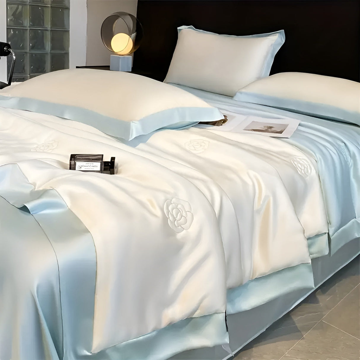 Sommarbäddset 3-delat – Kylning & Silkeslen | Med blommönster & iskylande tyg Carvallo