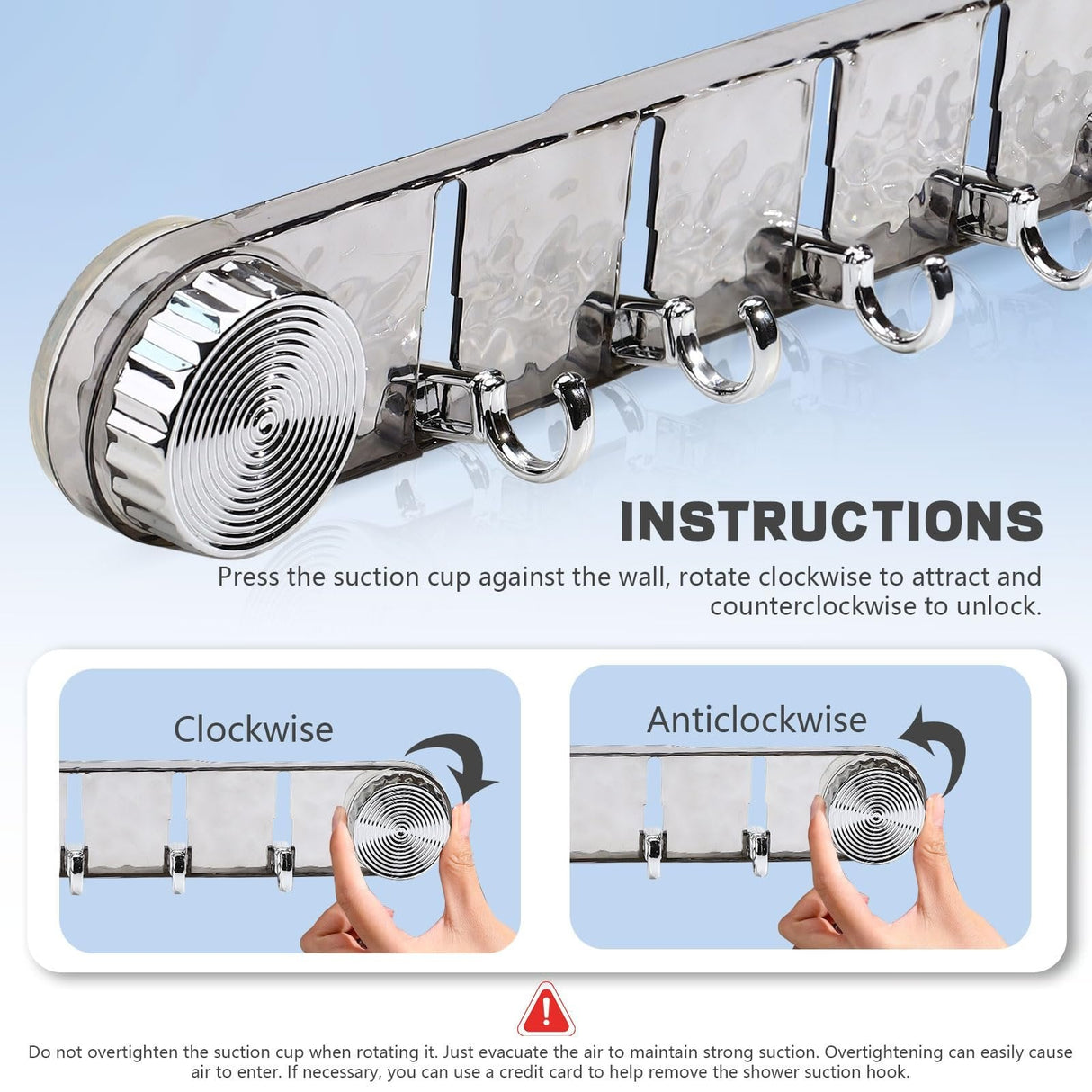 Platsbesparande sugkrokar – 5 hopfällbara justerbara vägghängare, ingen borrning behövs MILA Sverige