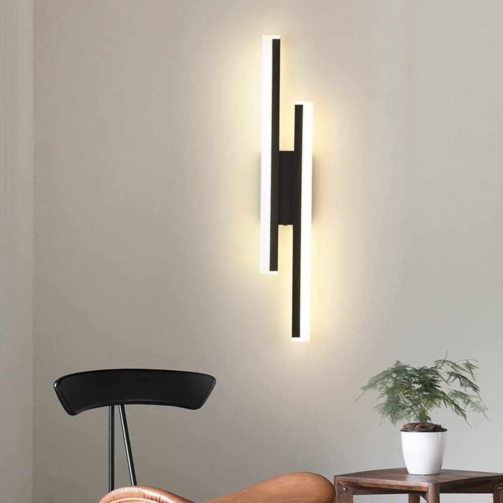 Akryl LED Vägglampa | Vardagsrum | Metall-Akryl | 18,9" Armatur | Brick by Brick Carvallo