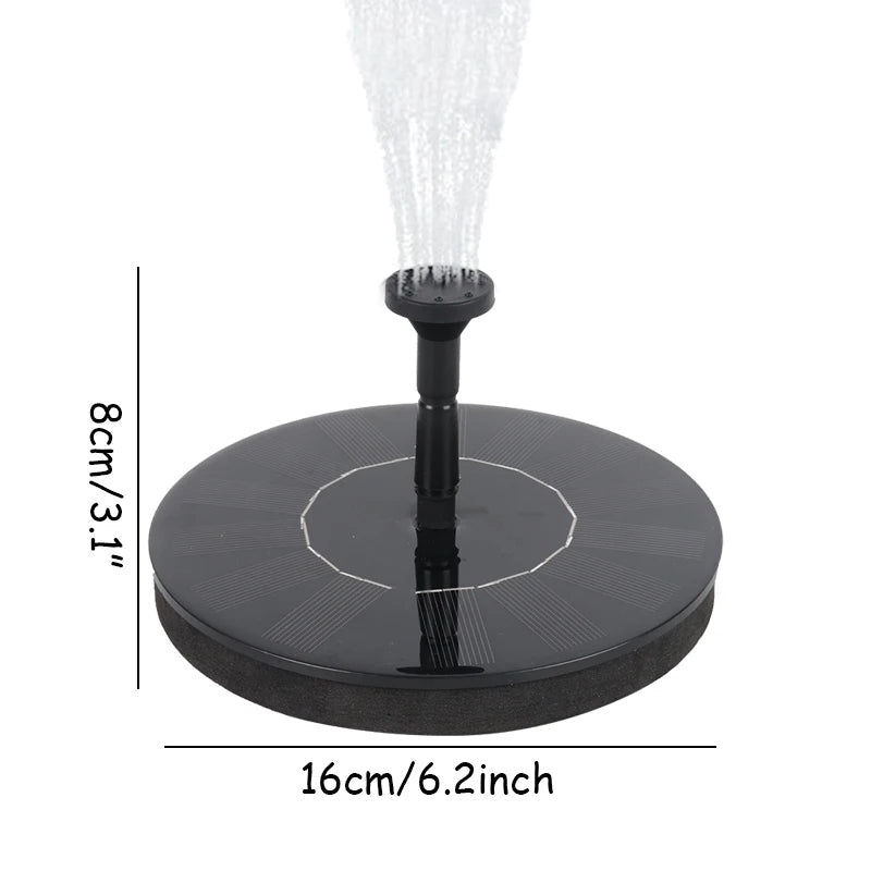 Solcellsdriven trädgårdsvattenfontän Carvallo