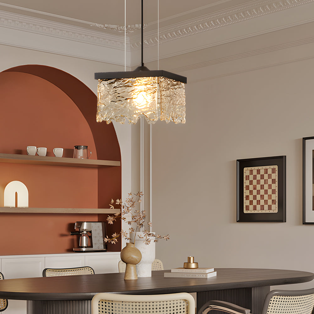 1/2-Ljus Glas 3-Stegs Dimbara Krona Lampa Matrum Belysning Carvallo