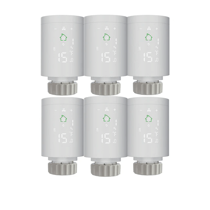 Smart Termostatventil med WiFi – Styrning av Radiator och Element via App-Smarta Hem Termostat-BB-6 st-Hemnix