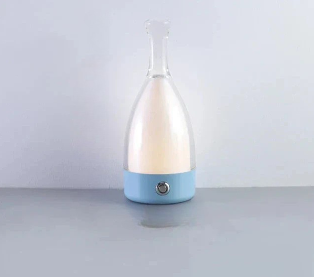 LuxeGlow - Modern Glas Bordslampa med Dimbar LED Belysning Carvallo