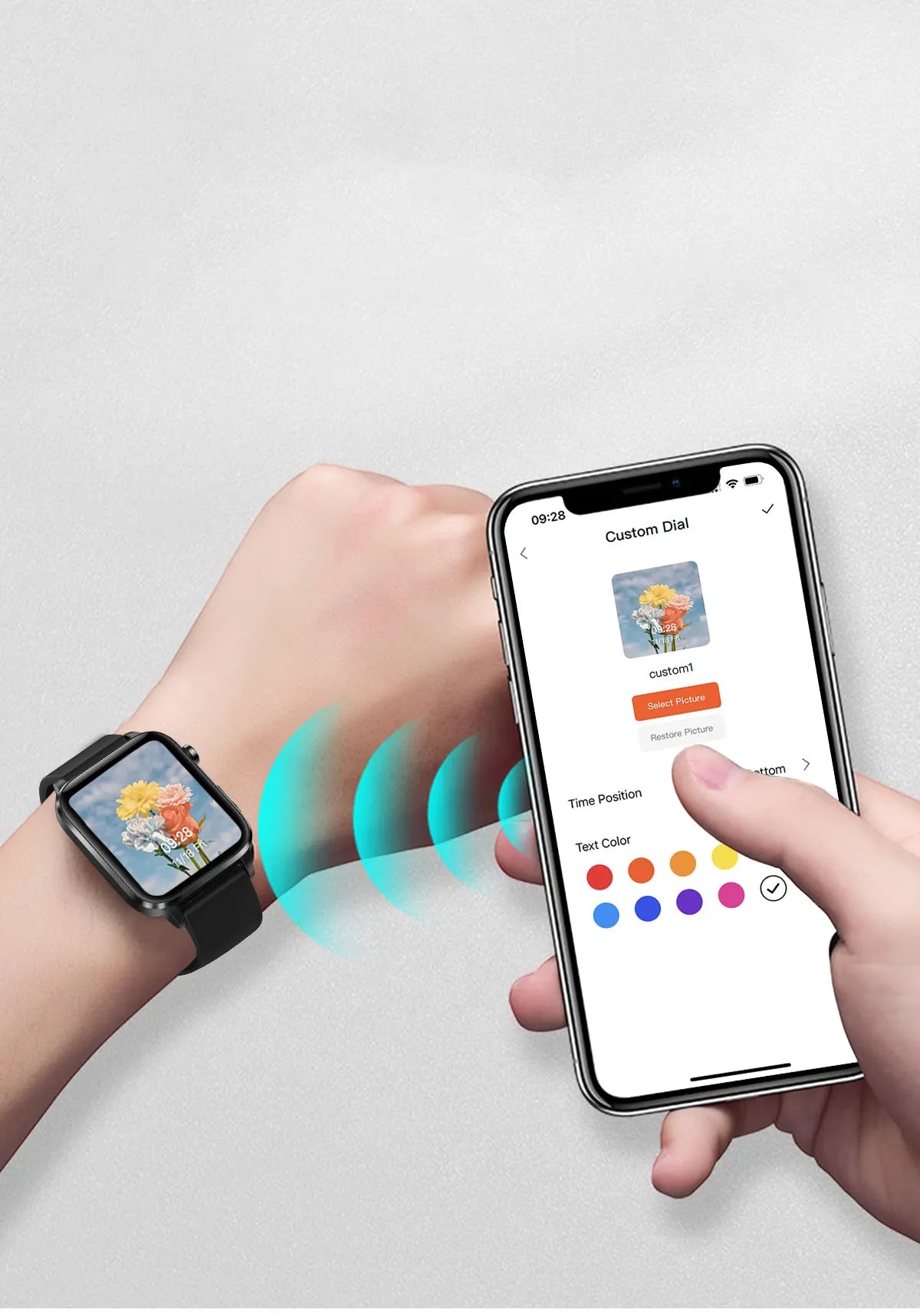 Icke-invasiv glukosövervakning smartklocka Carvallo