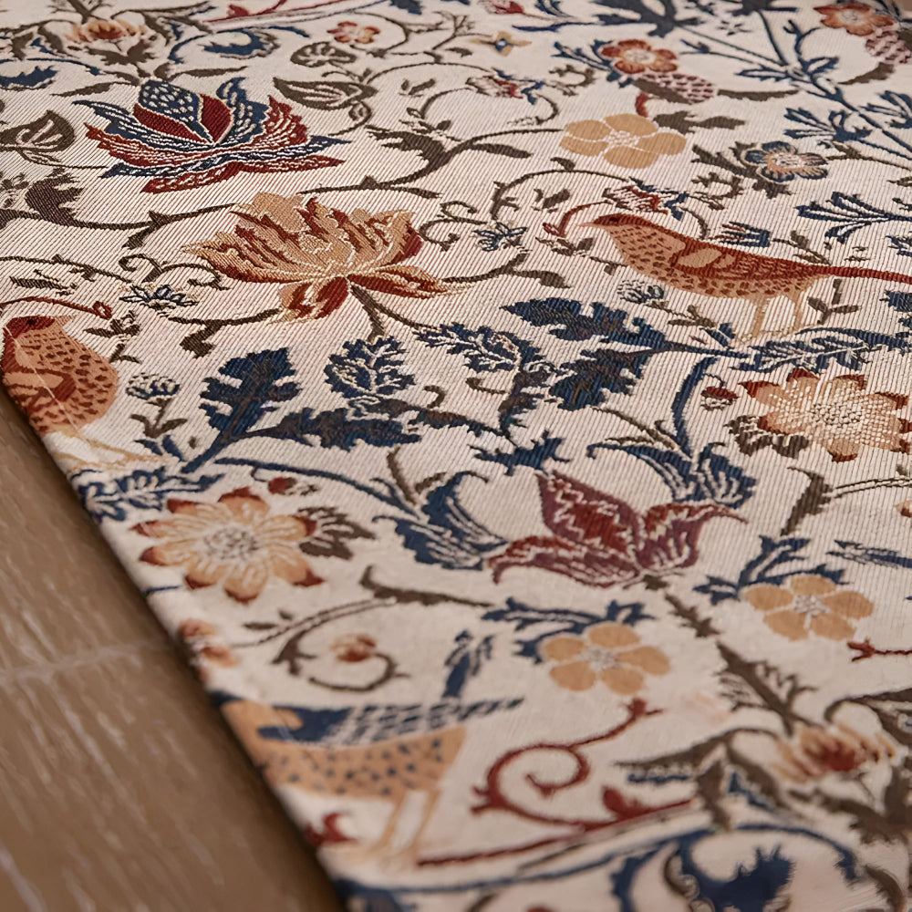 Vintage Floral & Bird Jacquard Duklopp Carvallo