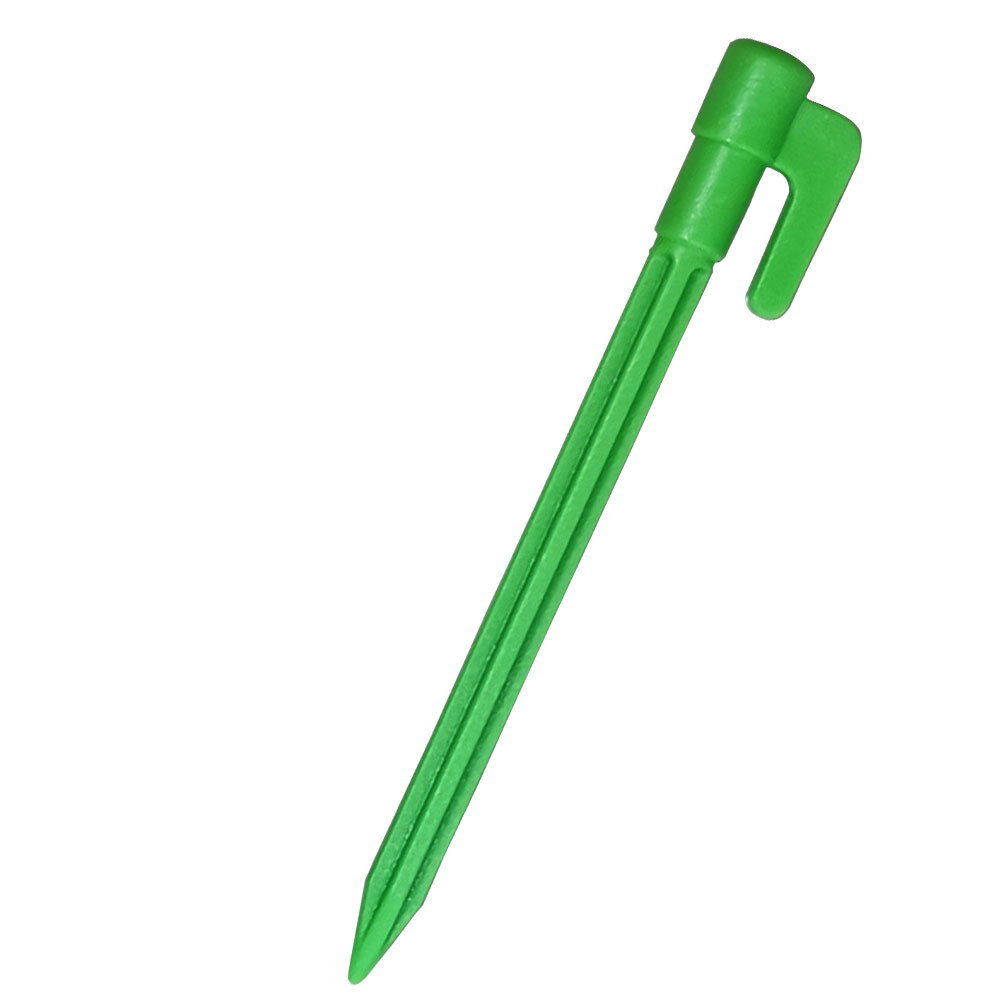 Plastplast tältspikar med krokar – Camping jordspikar för presenningar och tarp Carvallo