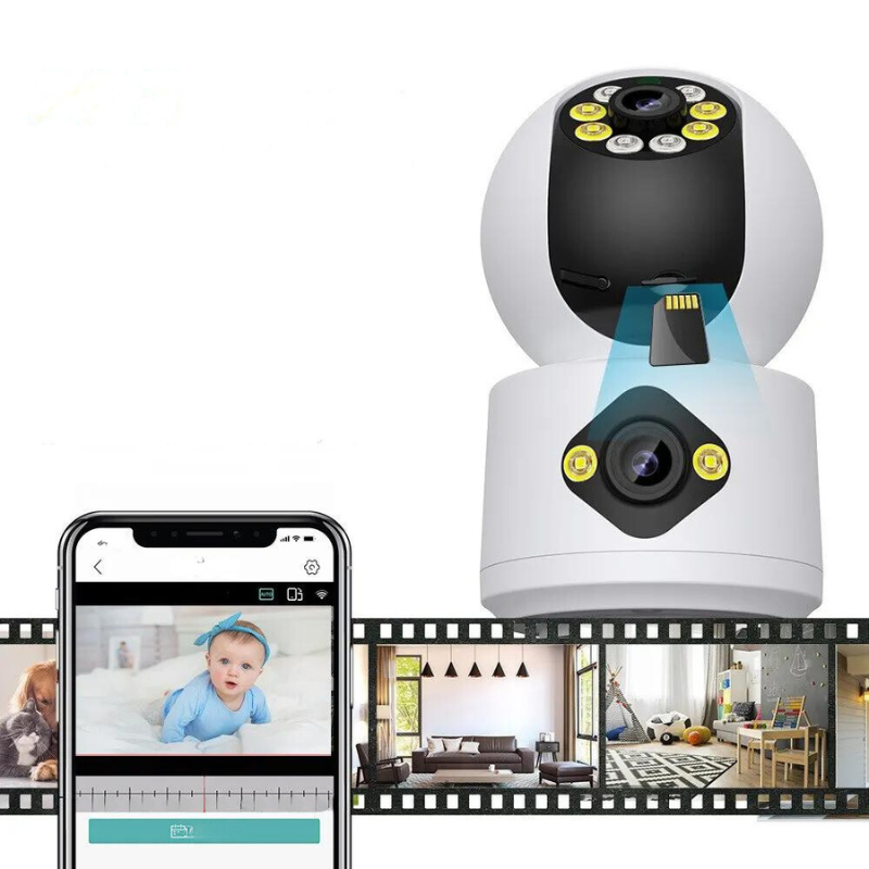 Smart 4MP-kamera med dubbla linser-Bellasverige-Hemnix