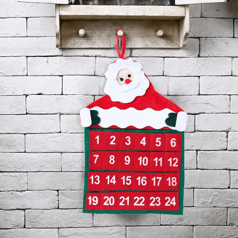 Nedräkning Jul Adventskalender i Tyg - Jultomte 24 Dagar-Jul-BB-Hemnix