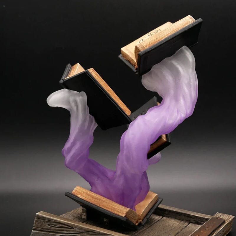 MystiCraft – Flytande öppna böcker med virvlande ånga för en magisk skärm Carvallo