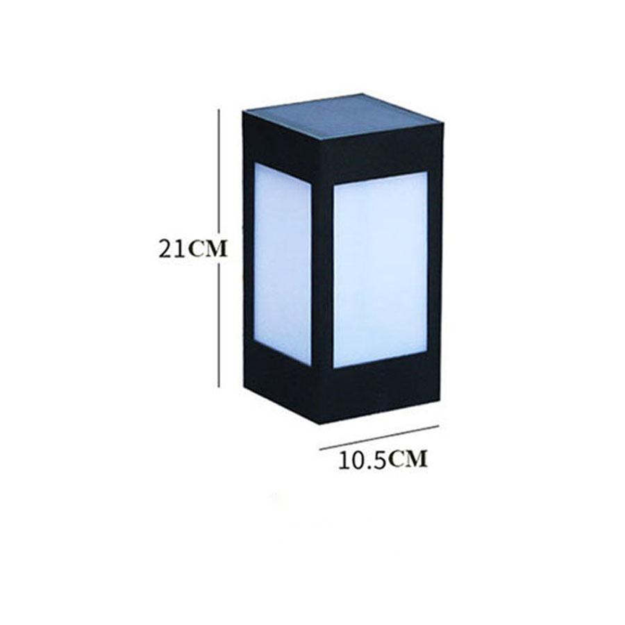 Solarlampa LED i kvadratdesign – Dekorativ utomhusbelysning för gångvägar och terrass Carvallo