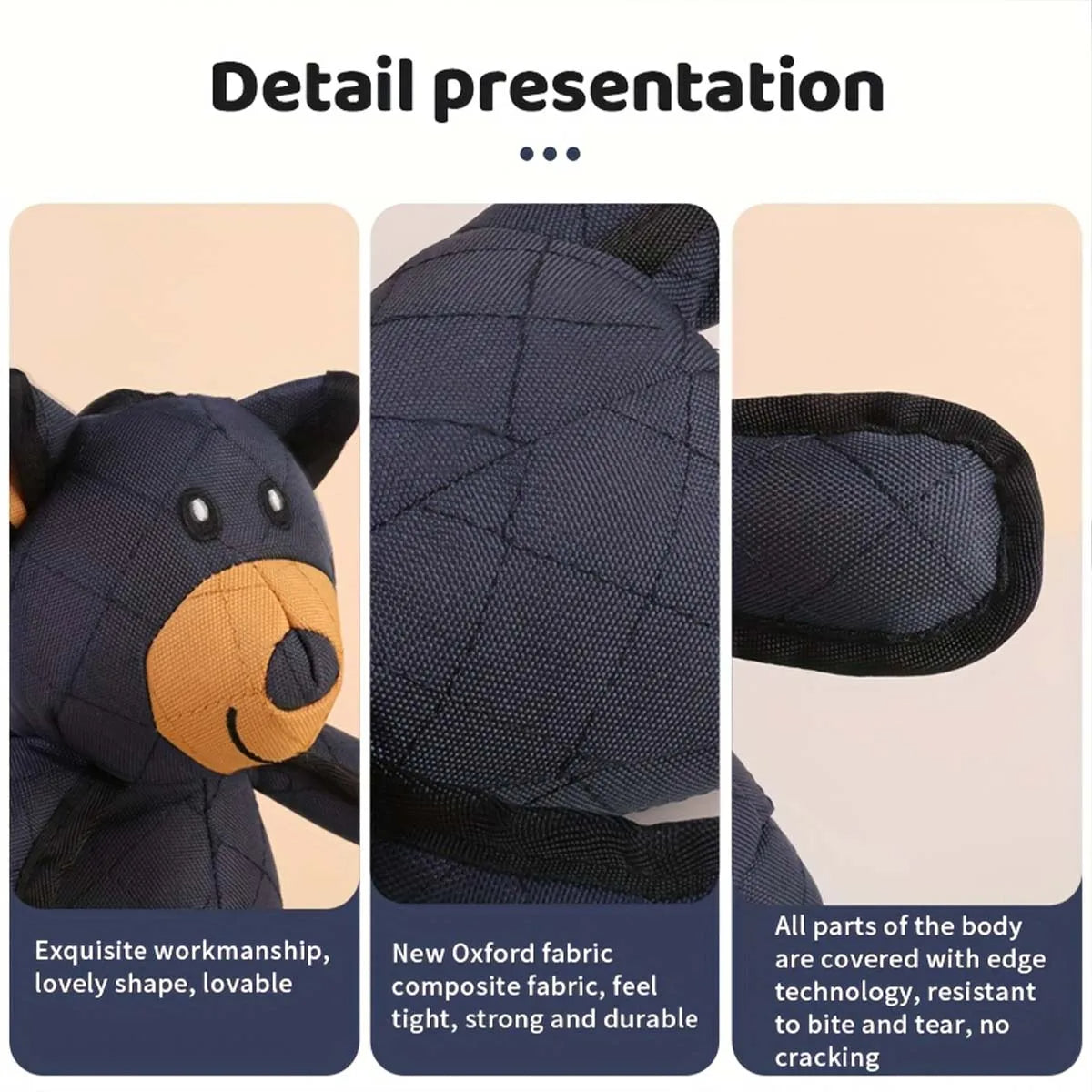 Indestructibla & Interaktiva Björn Hundleksaker För Tunga Tuggar Carvallo