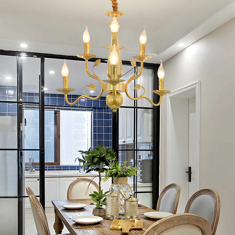 Flemish Style Farmhouse Chandelier | Rustic Iron | Vintage Pendant Fixture | 6/12/16 Lights | Brick by Brick Carvallo