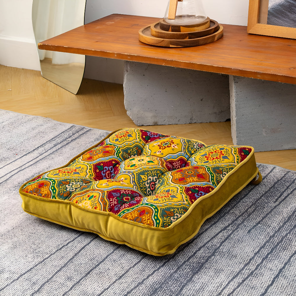 Marockansk kudde med knytband – Boho-Chic Comfort MILA Sverige