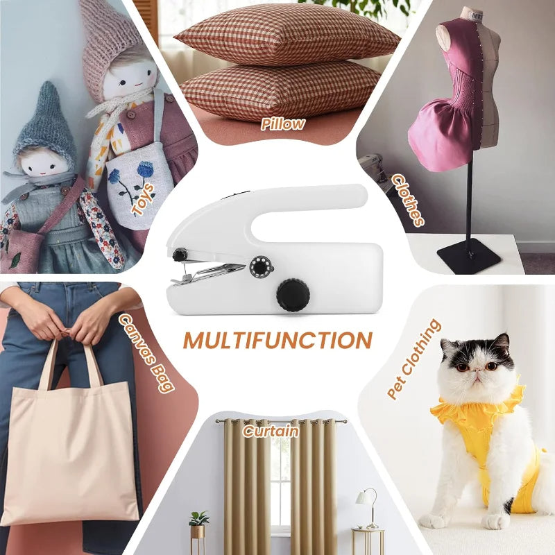 Mini bärbar symaskin – Elektrisk och lätt att använda Carvallo