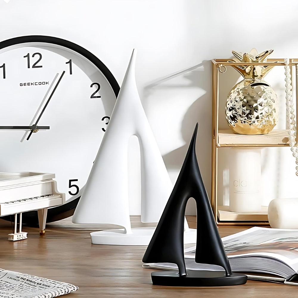 Minimalistisk segelbåt inspirerad bordsdekoration Carvallo