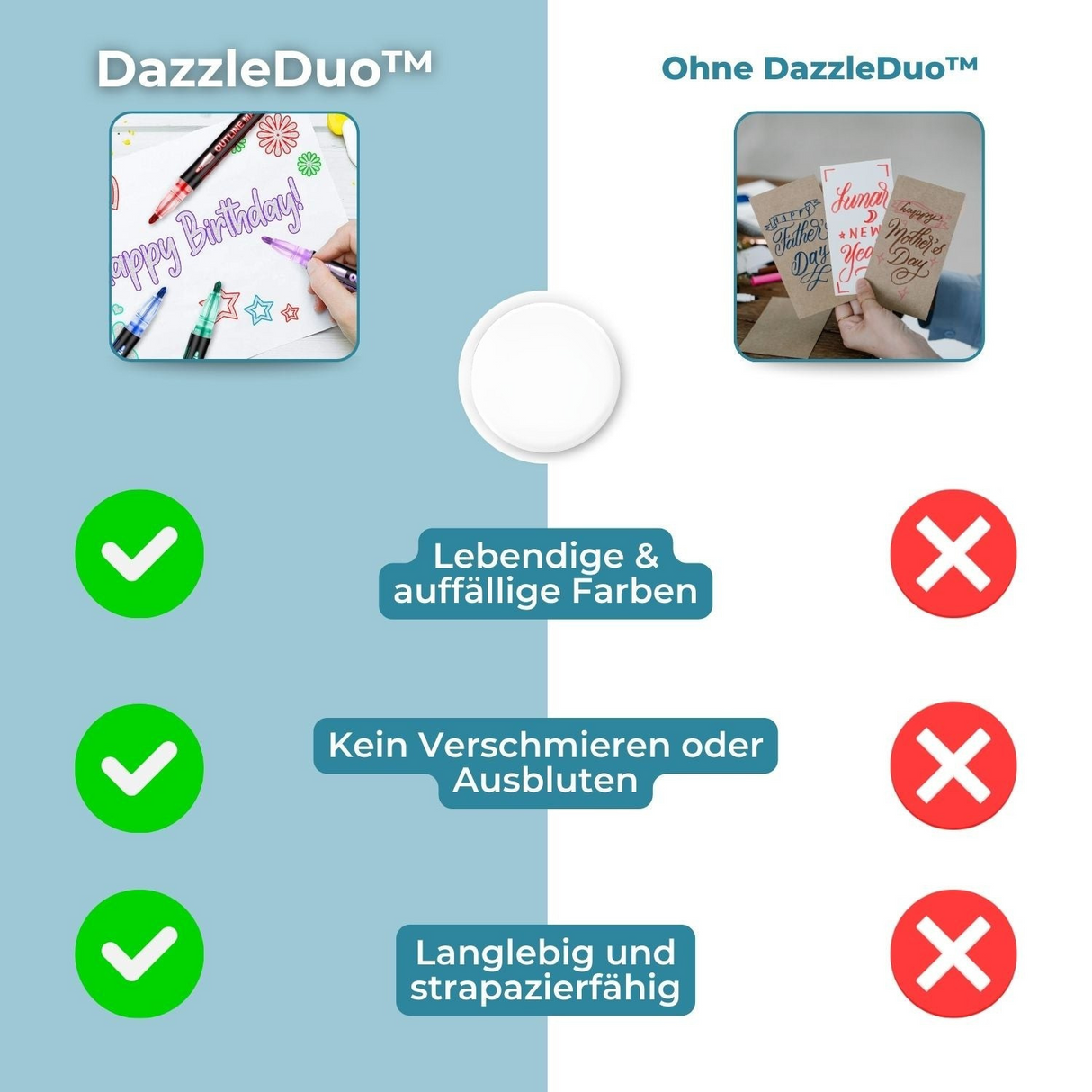 Carvallo - Tvåfärgade pennor Carvallo