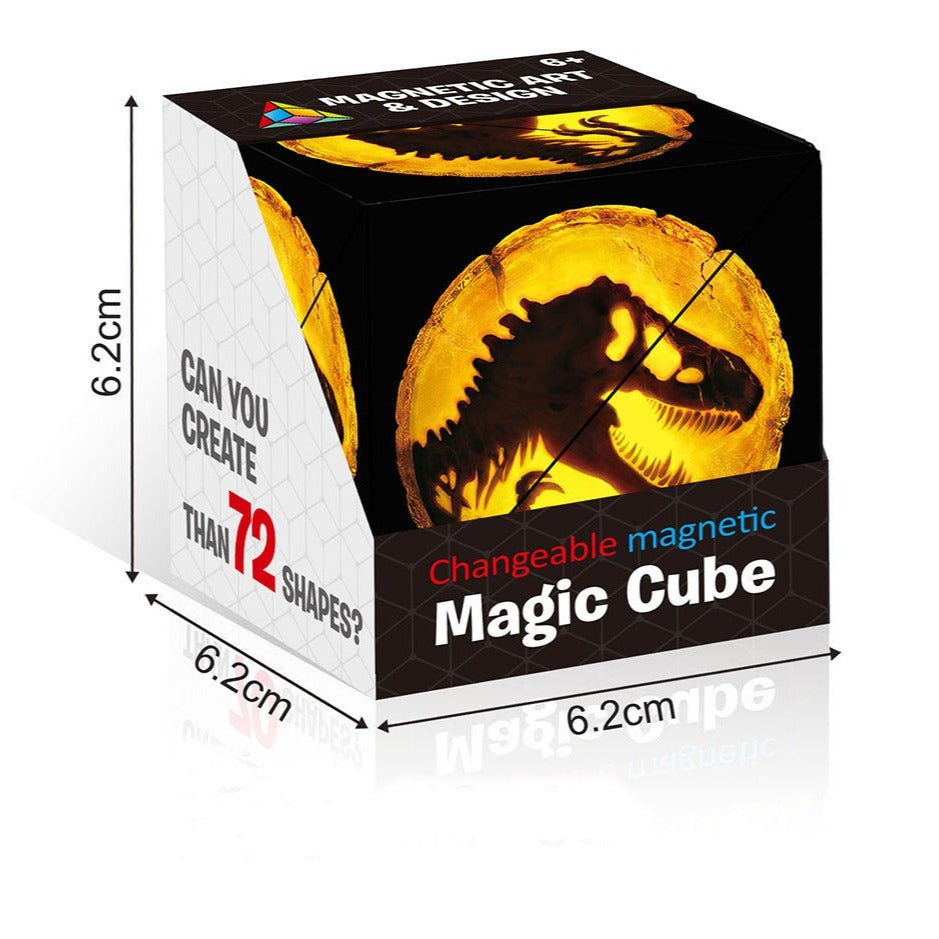 Magisk Magnetisk Kub 70 Olika Former Lärande Utbildning Barn Leksak-Barn-BB-Dinosaurie-Hemnix