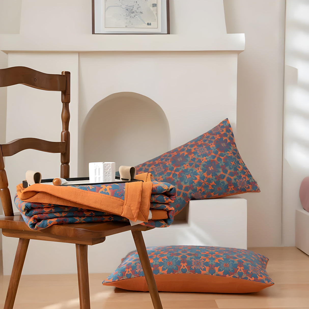 EthniWeave Filt – Dekorativ bomulls-ethno-filt Carvallo