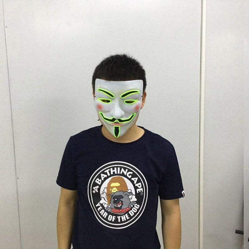 V For Vendetta LED-Mask-Utklädnad-BB-Hemnix