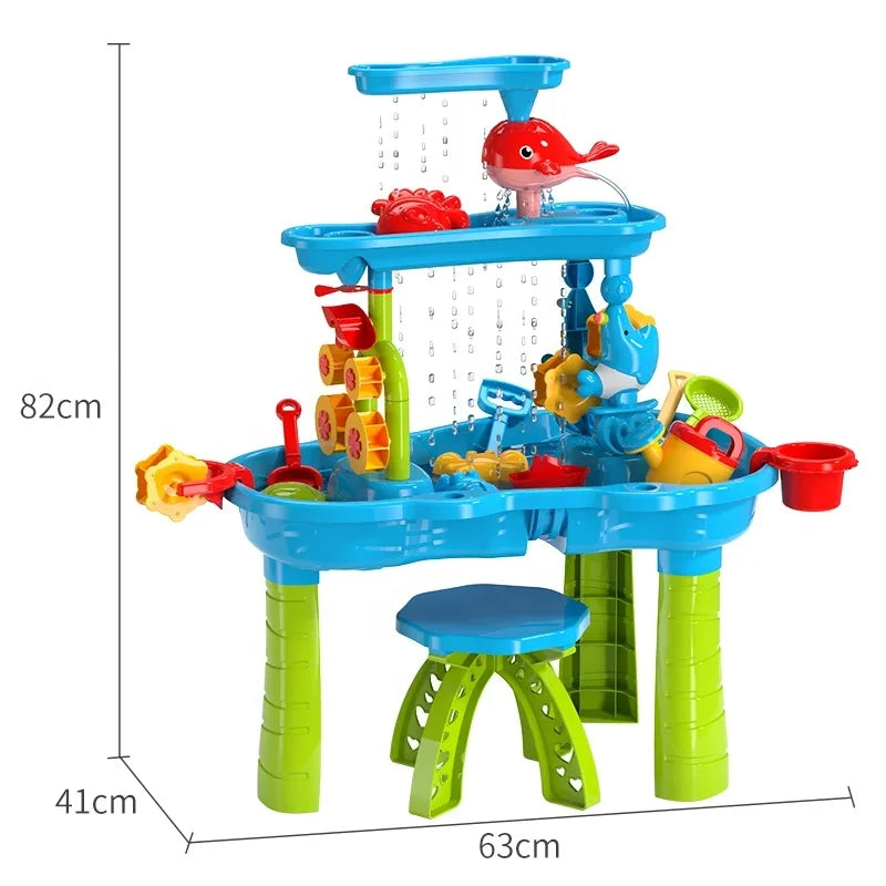 KIDSPLASH | 3-i-1 Utomhus Sand & Vattentabell För Barn Carvallo