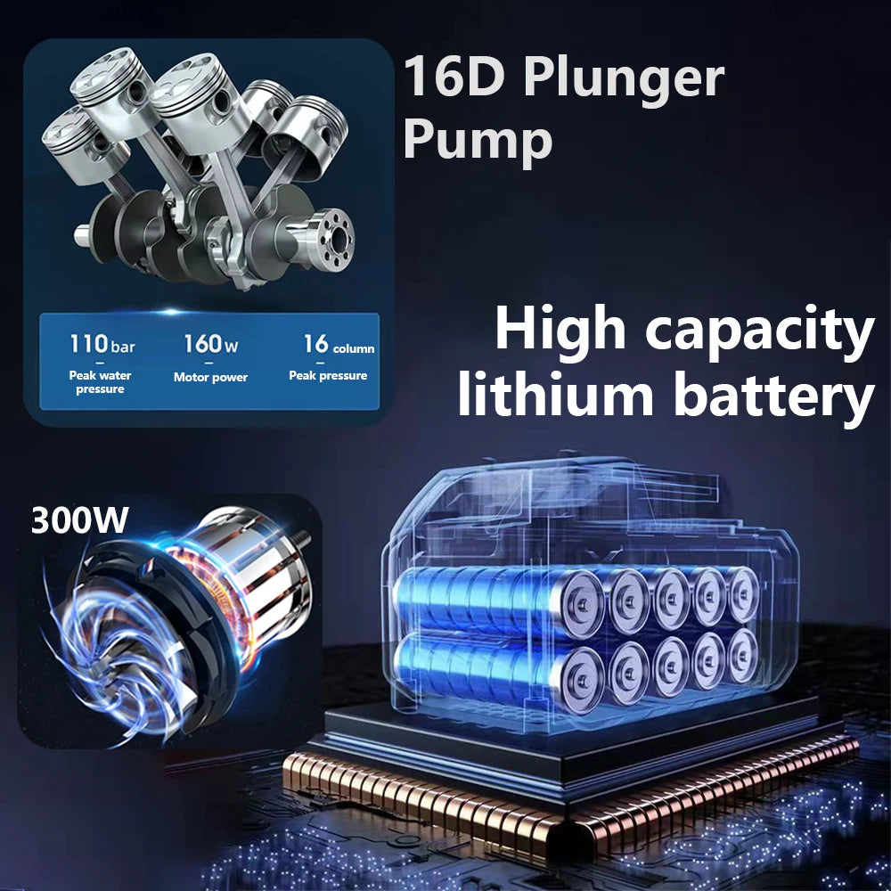 Trådlös Högtrycksbil Tvättmaskin Carvallo