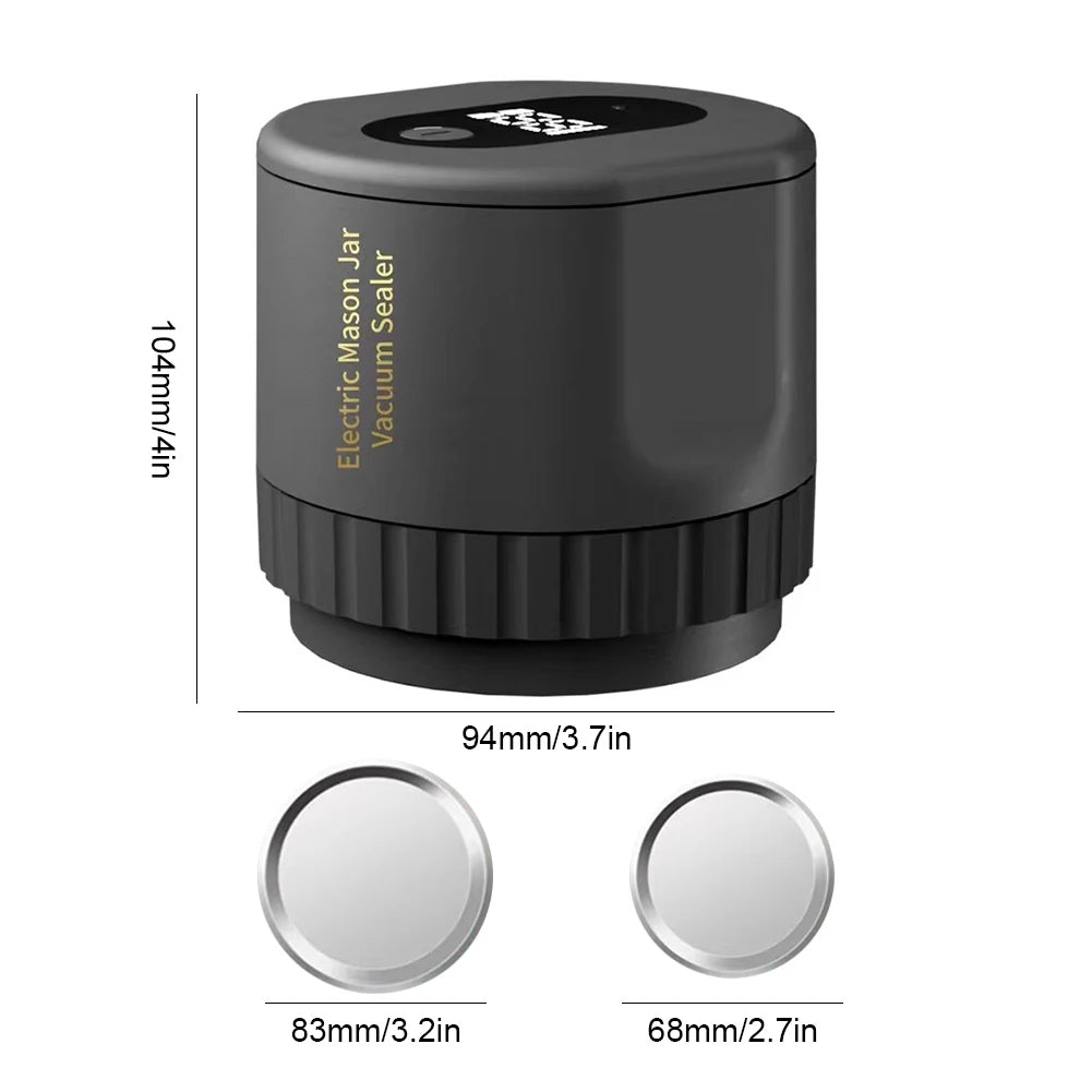 Elektrisk Mason Jar Vakuumförsegling Carvallo