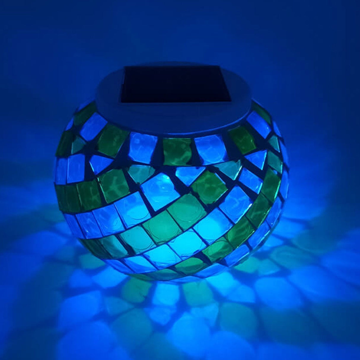 Solar LED-målat glasljus – spiralmönster för utomhuselegans MILA Sverige