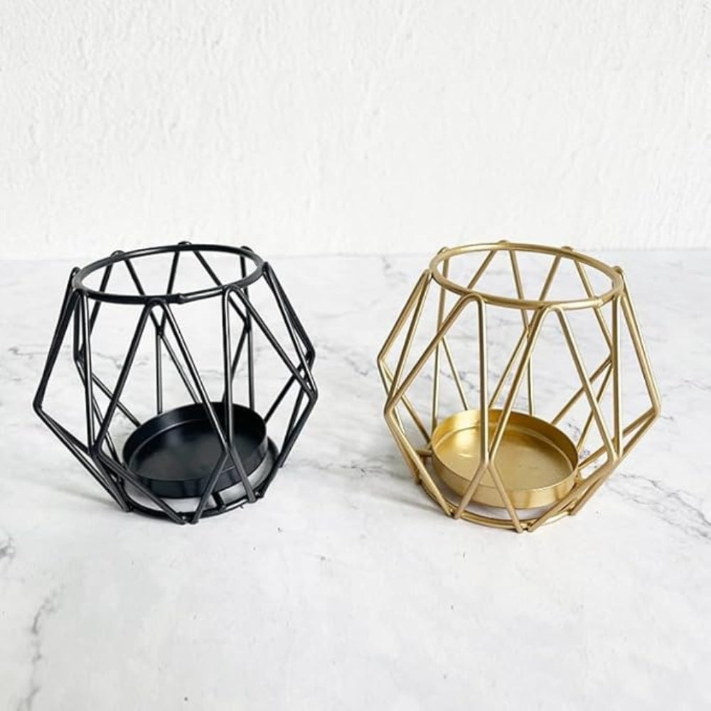 Wireframe Smal Järn Ljusstake Carvallo