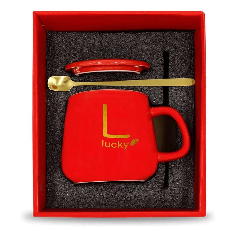 Ceramikmugg Presentset-Kök-BB-Stil 2-Röd-Presentuppsättning-Hemnix