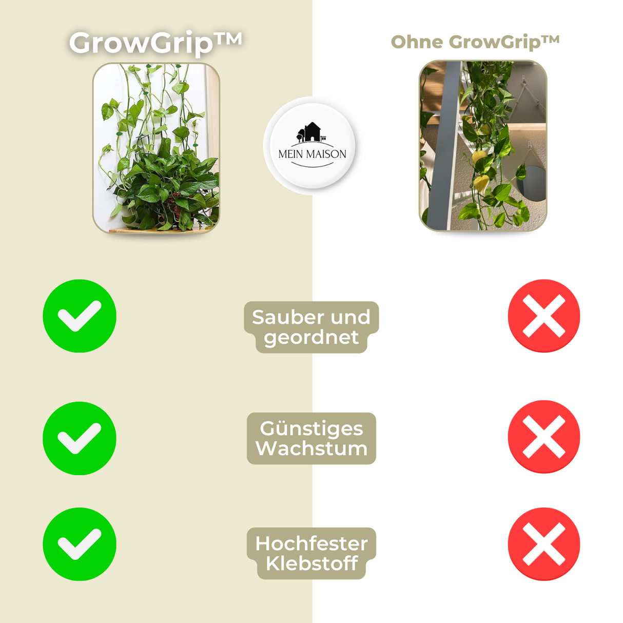 Carvallo | GrowGrip - Växtfäste klämmor Carvallo
