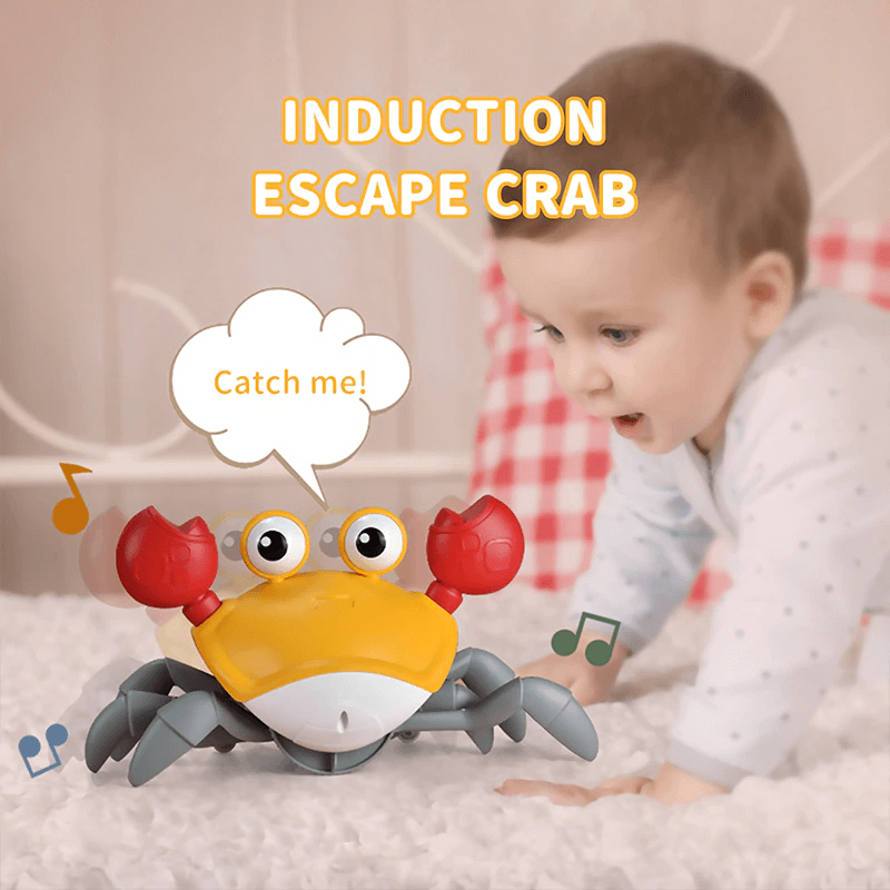 Musikalisk Krabblemma – Interaktiv och Laddningsbar Baby Leksak-0-3 År-BB-Hemnix