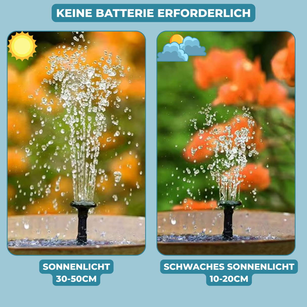 AquaBloom™ – Solart fontän för lugn och elegans i trädgården Carvallo