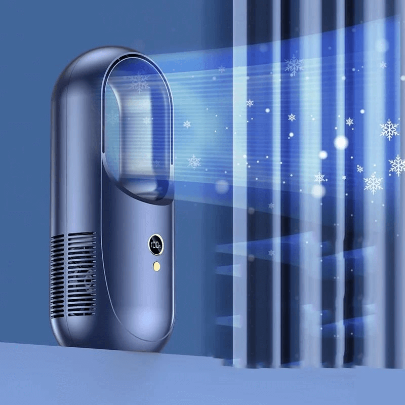 Portabel fläkt med LED-display 2000mAh-Kök-BB-Hemnix