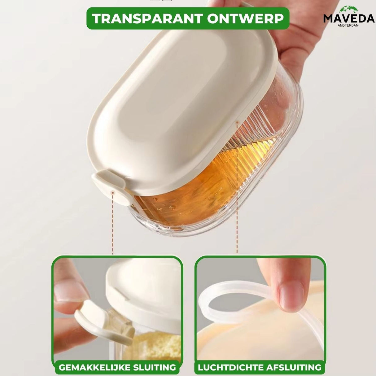 SpiceStack – Stapelbar ört- och kryddförvaringslåda i 3 nivåer | Lufttät, platsbesparande köksorganisatör MILA Sverige
