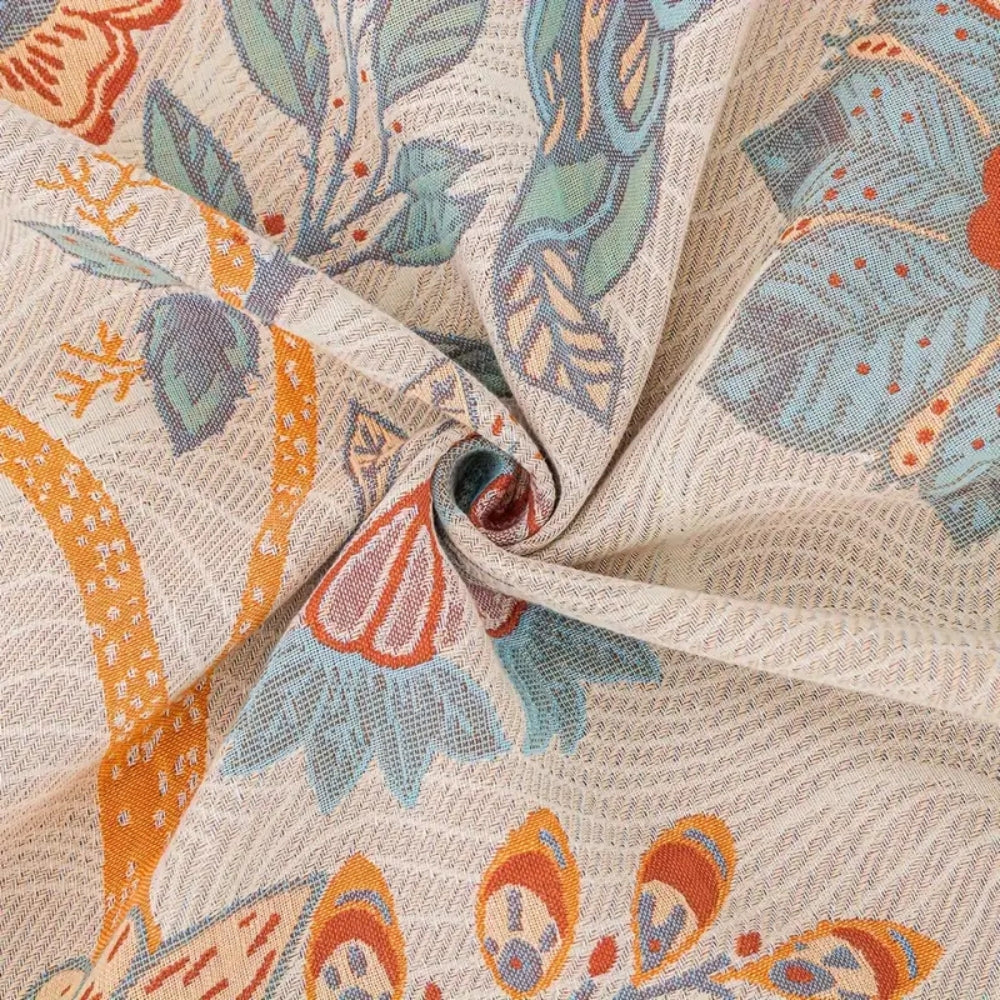 Vineyard Blossom Reversible Cotton Blanket Carvallo