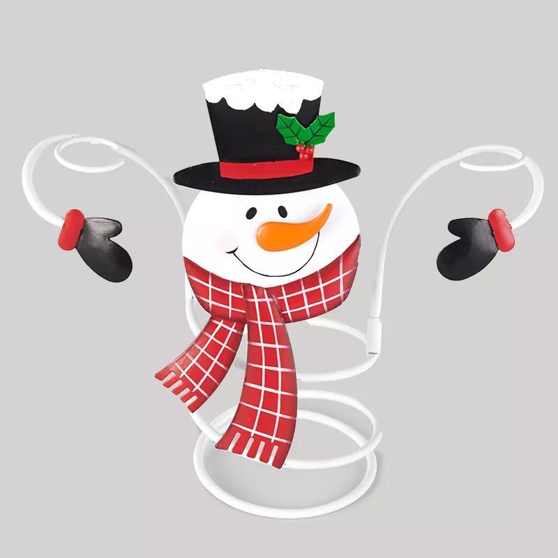 Festliga Cheers Vin glas hållare – Tomte & Snögubbe design för festliga bord Carvallo