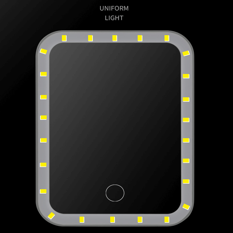 Bärbar LED-Sminkspegel-Personligt-BB-Hemnix