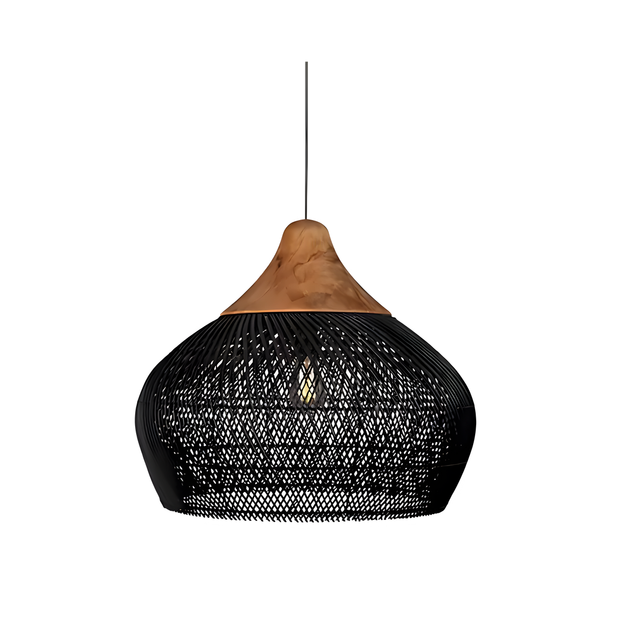BistroBeam Light - Modern Rattan- taklampa Carvallo