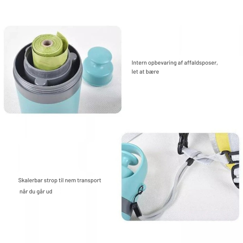 PawPull - Kompakt hundavfallsöppnare med automatisk draghandtag och bärrem Carvallo