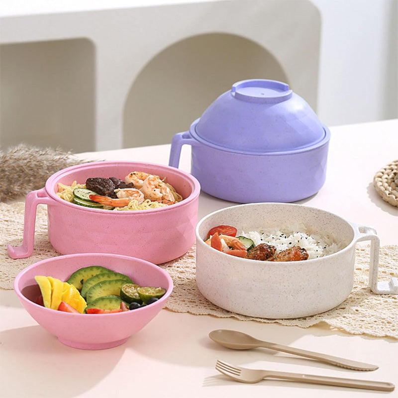 Mikrovågsugn Ramen Cooker – BPA-fri nudelskål med lock och greppvänliga handtag MILA Sverige