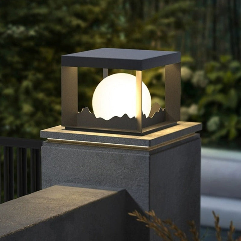 Carvallo - Solcellsdriven utomhusvägg- och golvlampa med modern design Carvallo