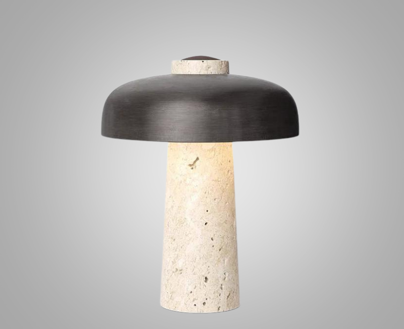 LuxeGlow - Marmorerad Skrivbordslampa med Tidlöst Design Carvallo